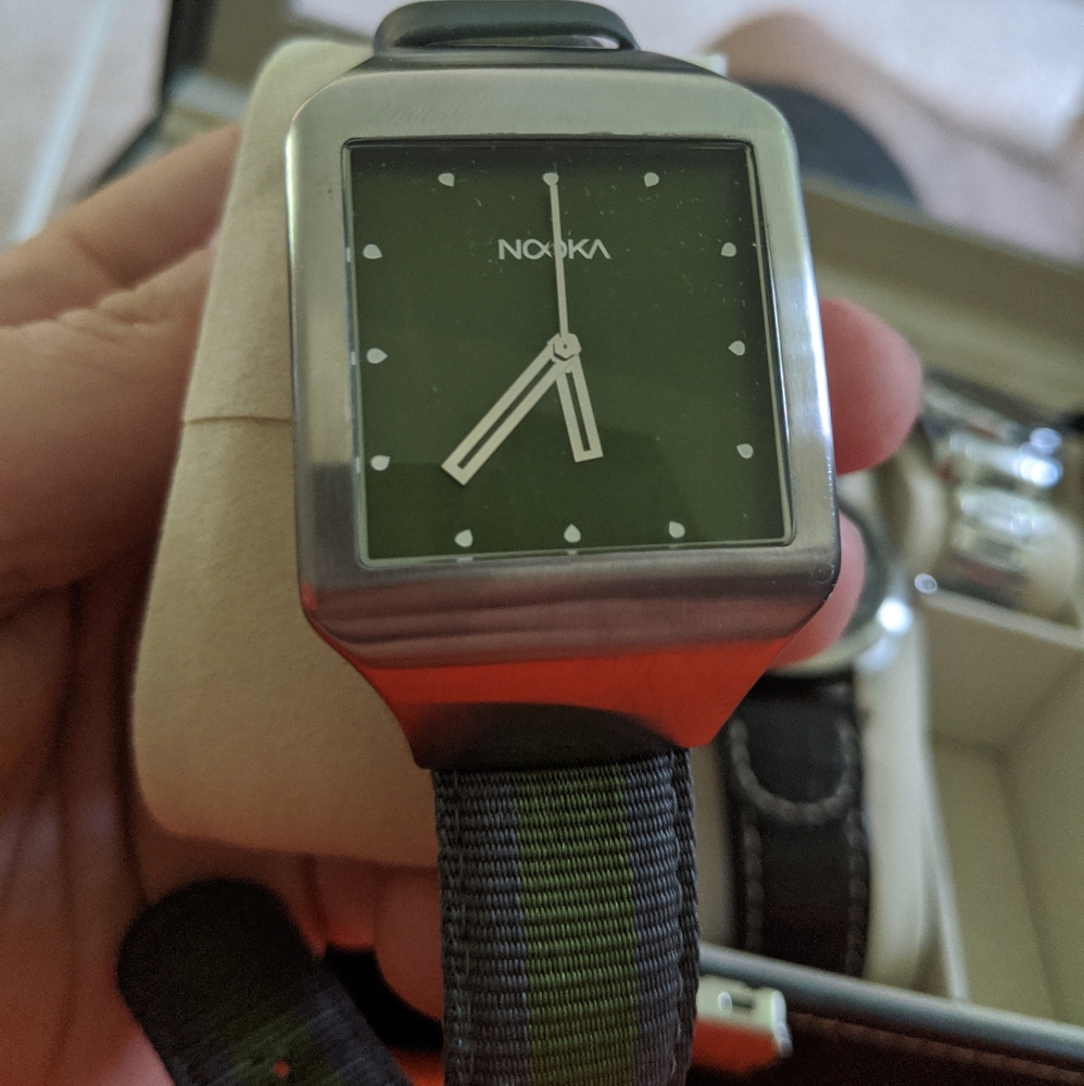 Nooka olive green men's watch